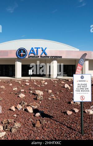 Cape Canaveral, Florida, Stati Uniti d'America - DICEMBRE, 2018: Esperienza di addestramento astronauta bella al Kennedy Space Center Visitor Complex in Foto Stock