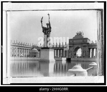 Statua della Repubblica nel bacino del mondo Columbian Exposition di Chicago Foto Stock