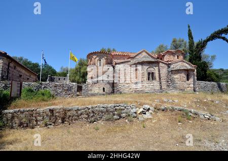 Kypseli, Grecia - monastero bizantino di Agios Dimitrios aks Saint Demetrio in Epiro Foto Stock