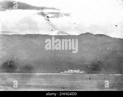 Battello a vapore sul fiume Columbia. Foto Stock