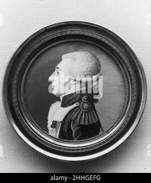 Ritratto miniatura del Marchese de Lafayette 1775–1883. Ritratto miniatura del Marchese de Lafayette 4973 Foto Stock