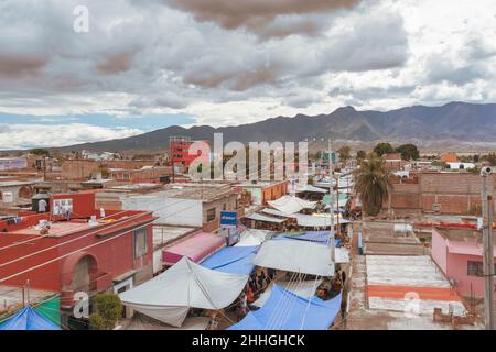 Tradizionale mercato domenicale. Tlacolula, Messico Foto Stock