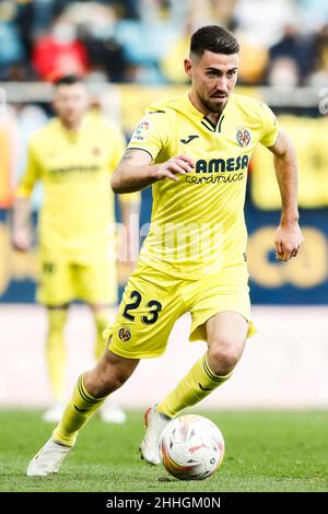 22th gennaio 2022; Estadio la Ceramica, Vila Real, Spagna; la Liga Football, Villarreal CF contro RCD Mallorca; Moi Gomez di Villarreal CF Foto Stock