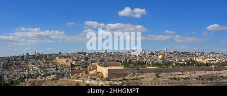 Gerusalemme - Vista panoramica, Israele Foto Stock