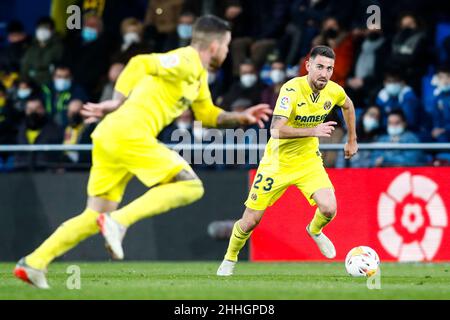 22th gennaio 2022; Estadio la Ceramica, Vila Real, Spagna; la Liga Football, Villarreal CF contro RCD Mallorca; Moi Gomez di Villarreal CF Foto Stock