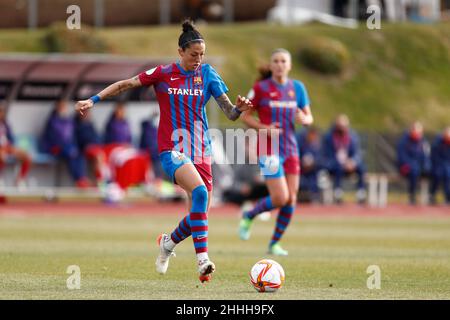 Jenni Hermoso del FC Barcelona durante la Coppa delle Donne spagnole, finale di calcio tra FC Barcelona e Atletico de Madrid il 23 gennaio 2022 a Ciudad del Futbol a Las Rozas, Madrid, Spagna - Foto: Oscar Barroso/DPPI/LiveMedia Foto Stock