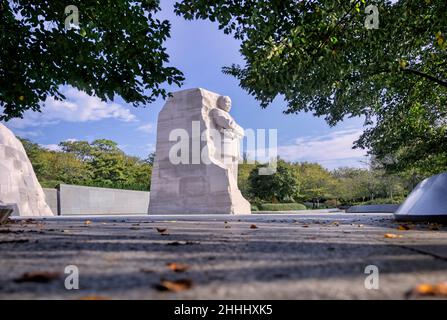 Washington DC, USA - 15 ottobre 2021: Il Martin Luther King Jr. Memorial sul National Mall di Washington DC. Foto Stock