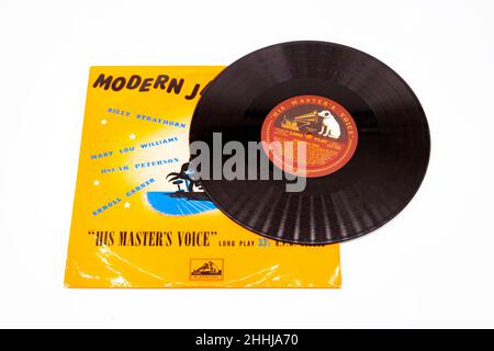 12 pollici vinile LP copertina copertina copertina copertina di musica jazz moderna sul suo master voce o HMV etichetta Foto Stock