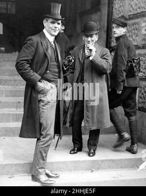 Caso di omicidio del dottor Crippen a Bow Street il dottor Gilbert Mervin Rylance prima di dare prove nel mese di ottobre 1910 Foto Stock