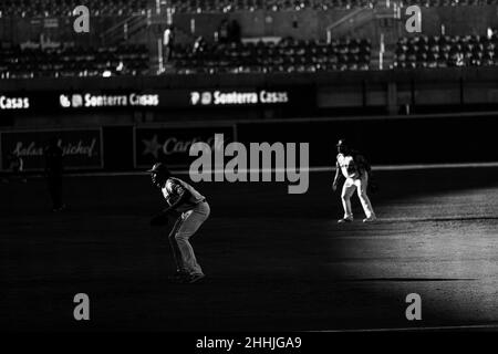 MAZATLAN, MESSICO - FEBBRAIO 05: Ronald Guzman primo barman di Las Águilas Cibaeñas, durante una partita tra Repubblica Dominicana e Panama come parte della Serie del Caribe 2021 al Teodoro Mariscal Stadium il 5 febbraio 2021 a Mazatlan, Messico. (Foto di Luis Gutierrez/ Norte foto) Foto Stock