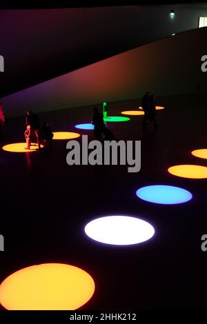 Maat Museum Light Show art Foto Stock