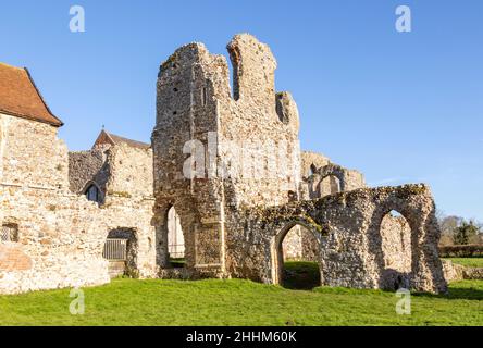 Le rovine di Leiston Abbey, Suffolk, Inghilterra, Regno Unito ricostruite in questo luogo 1363 soppresse 1537 Foto Stock