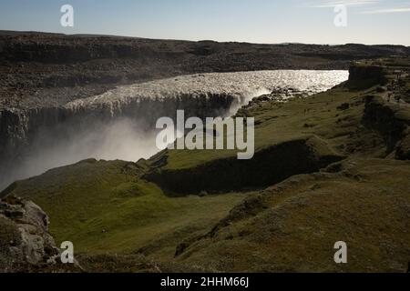 Maestosa cascata di Dettioss in Islanda Foto Stock