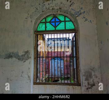 Shashi Lodge, un simbolo architettonico della regione di Mymensingh in Bangladesh. Foto Stock