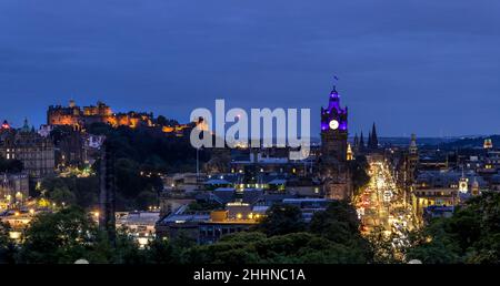 Edimburgo è la capitale della Scozia e una delle sue 32 aree del consiglio. Storicamente parte della contea di Midlothian, si trova in Lothian ON Foto Stock