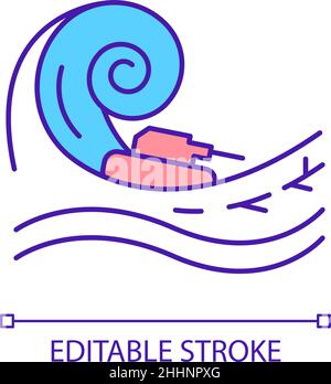 Icona di colore cataclysm RGB Illustrazione Vettoriale