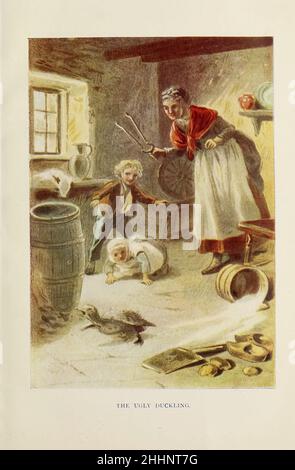 The Ugly Duckling from Andersen's Stories for the family, di Hans Christian Andersen, tradotto da Henry William Dulcken, illustrato da Alfred Walter Bayes, inciso da Edward e George Dalziel pubblicato da G. Routledge and Sons a Londra e New York nel 1880 Foto Stock