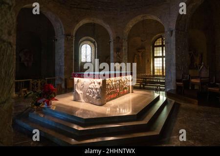 Santuario Santa Lucia Filippini, Chiesa, interno, Montefiascone, Lazio, Italia, Europa Foto Stock