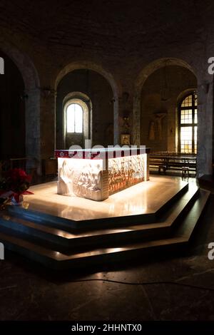 Santuario Santa Lucia Filippini, Chiesa, interno, Montefiascone, Lazio, Italia, Europa Foto Stock