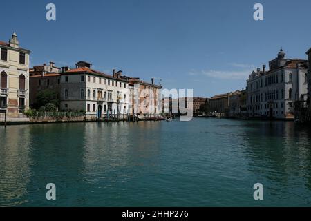 Vedute di Venezia durante il blocco causato dalla malattia del coronavirus. Venezia, 17 maggio 2020. Foto Stock