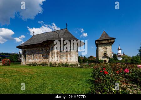 Il monastero di Humor in Romania Foto Stock