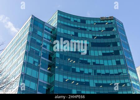 Ottawa, Canada - 16 dicembre 2021: Edificio degli uffici BLG in centro. Foto Stock