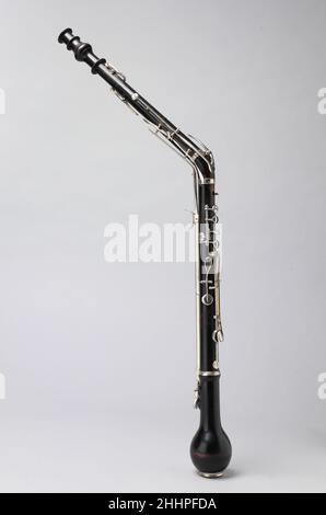 English Horn ca. 1860–70 Successori di Johann Tobias Uhlmann. English Horn. CA. 1860–70. Nichel-argento, legno di bosso. Vienna, Austria. Aerophone-Reed Vibrated-Double Reed Foto Stock