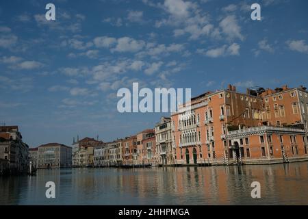 Vedute di Venezia durante il blocco causato dalla malattia di cioronavirus Foto Stock