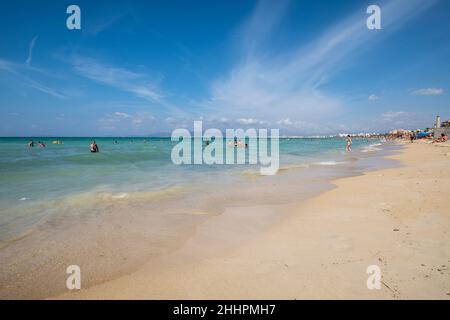 El Arenal Beach, Llucmajor, Mallorca, Isole Baleari, Spagna Foto Stock