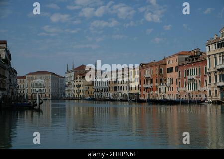 Vedute di Venezia durante il blocco causato dalla malattia di cioronavirus Foto Stock