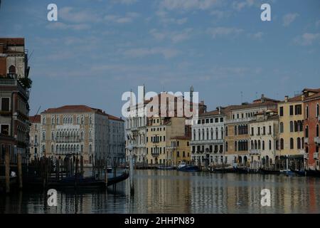 Vedute di Venezia durante il blocco causato dalla malattia di cioronavirus Foto Stock