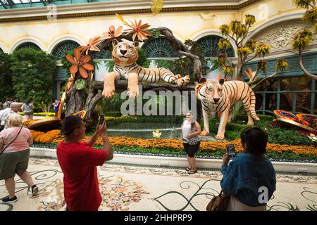 Las Vegas, Stati Uniti. 26 Set 2019. Bellagio Hotel and Casino mostra d'estate indiana nei Giardini Botanici. Foto Stock