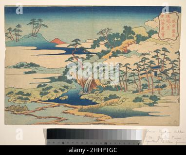 La primavera Sacra a Jōgaku (Jōgaku reisen), dalla serie otto viste delle isole Ryūkyū (Ryūkyū hakkei) 1832 Katsushika Hokusai giapponese. La primavera Sacra a Jōgaku (Jōgaku reisen), dalla serie otto viste delle isole Ryūkyū (Ryūkyū hakkei) 55466 Foto Stock