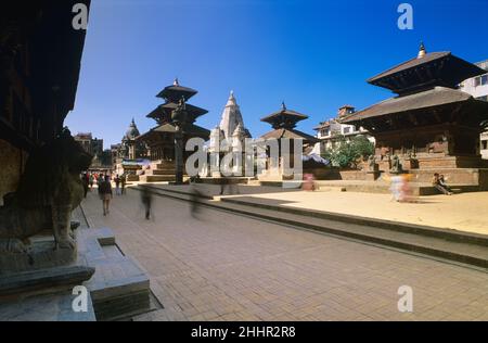 Durbar Square, Patan Nepal Foto Stock