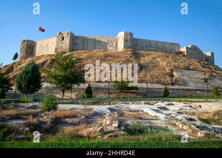 Paesaggio del castello di Gaziantep nella città di Gaziantep della Turchia Foto Stock