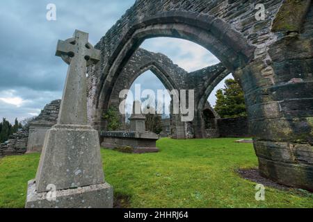 Muthill Vecchia Chiesa e Torre. Scozia. U.K. Foto Stock