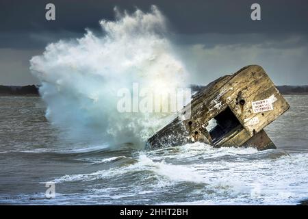 Le Blockhaus du Hourdel Foto Stock