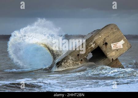 Le Blockhaus du Hourdel Foto Stock