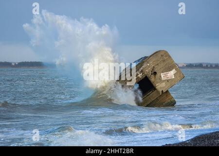 Le Blockhaus du Hourdel Foto Stock