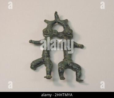 Dati congiunti 500 a.C.-d.C. 300 Indonesia (Sumatra?). Figure unite. Indonesia (Sumatra?). 500 A.C.-D.C. 300. Bronzo. Periodo dell'età del bronzo e del ferro. Lavorazione dei metalli Foto Stock