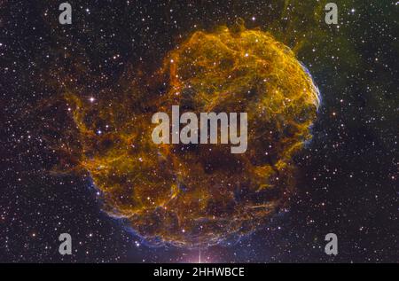 PECHINO, CINA - 25 DICEMBRE 2021 - IC 443- Jellyfish Nebula è raffigurata a Pechino, Cina, il 25 dicembre 2021. Foto Stock