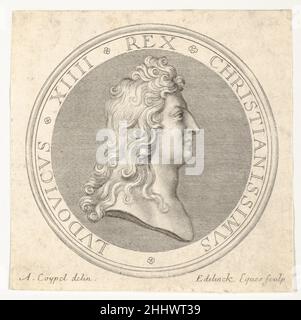 Medaglia 17th–18th secolo Gérard Edelinck olandese. Medaglia 399385 Foto Stock