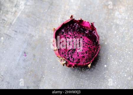 dragon fruit slice sfondo astratto Foto Stock