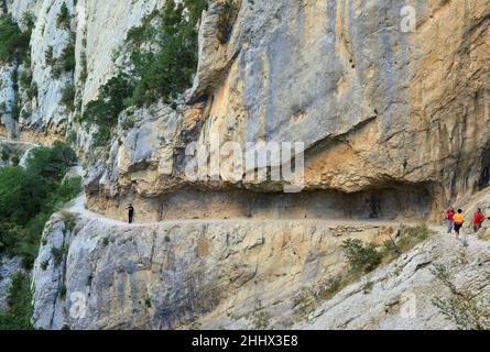 Gola di Mont-Rebei nella regione di Pallars Jussa, provincia di Lleida, Catalogna, Spagna Foto Stock