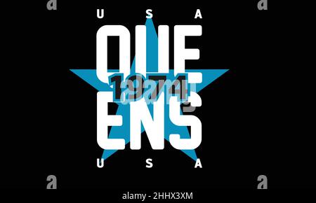 modello vettoriale di testo con monogramma urban t-shirt Illustrazione Vettoriale