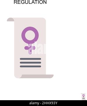 Icona vettore semplice di regolazione. Modello di disegno del simbolo di illustrazione per l'elemento dell'interfaccia utente mobile Web. Illustrazione Vettoriale