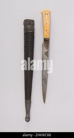 Coltello (Kard) con guaina 18th–19th indiano secolo. Coltello (Kard) con guaina 31437 Foto Stock