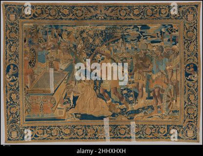 Il sacrificio di Polyxena da un insieme della Storia di Troia probabilmente prima metà 17th secolo cinese, Macao, per il mercato dell'esportazione. Il sacrificio di Polyxena da un set della Storia di Troia 227562 Foto Stock