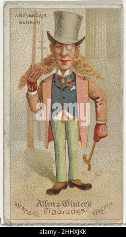 Amsterdam Banker, della serie World's Dudes (N31) per sigarette Allen & Ginter 1888 Allen & Ginter American Trade cards della serie 'World's Dudes' (N31), rilasciato nel 1888 in un set di 50 carte per promuovere sigarette a marchio Allen & Ginter. Amsterdam Banker, della serie World's Dudes (N31) per sigarette Allen & Ginter 411310 Foto Stock