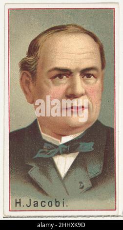 H. Jacobi, campione di stampante per l'album ricordo degli inventori del mondo (A25) per le sigarette Allen & Ginter 1888 pubblicato da Allen & Ginter American Printer per l'album da collezione 'World's Inventors' (A25), pubblicato nel 1888 per promuovere le sigarette a marchio Allen & Ginter. Citando il 'Catalogo americano delle carte' di Burdick: «gli album di souvenir di questo tipo, rilasciati dalle società del tabacco, erano probabilmente destinati a sostituire le singole carte se il fumatore lo desiderava, o almeno a consentirgli di possedere l'intera collezione di disegni e modelli senza la difficoltà di ottenere tutta la singola carta Foto Stock